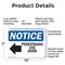 Signmission Pedestrians Use Door OSHA Notice Sign, Plastic, 10in W x 7in L, 2PK OS-2PACK-NS-P-710-L-17169 - alternate 7